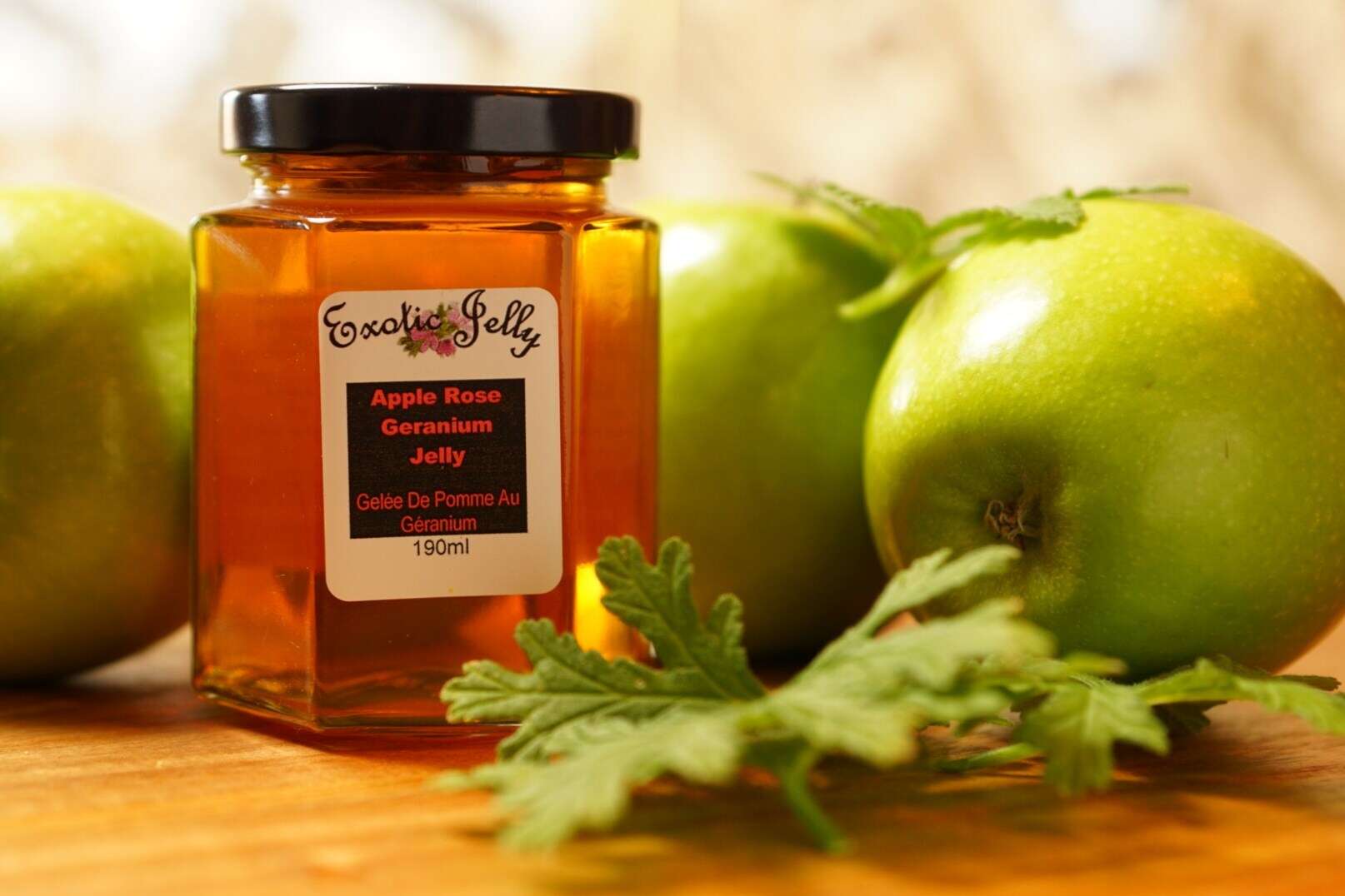 Exotic Jelly - Apple Rose Geranium Jelly
