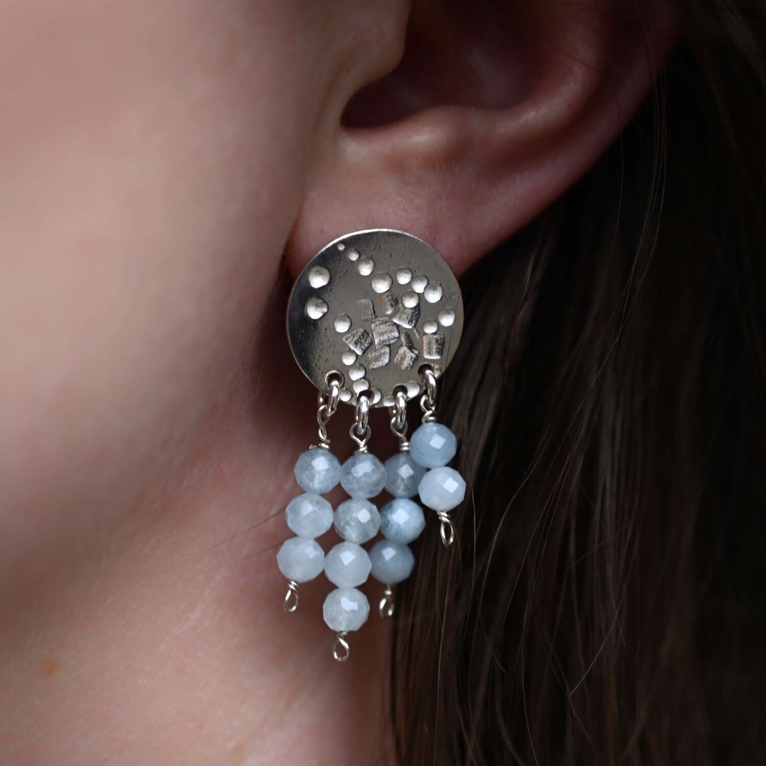 Allers Atelier - Contrast studs Aqua