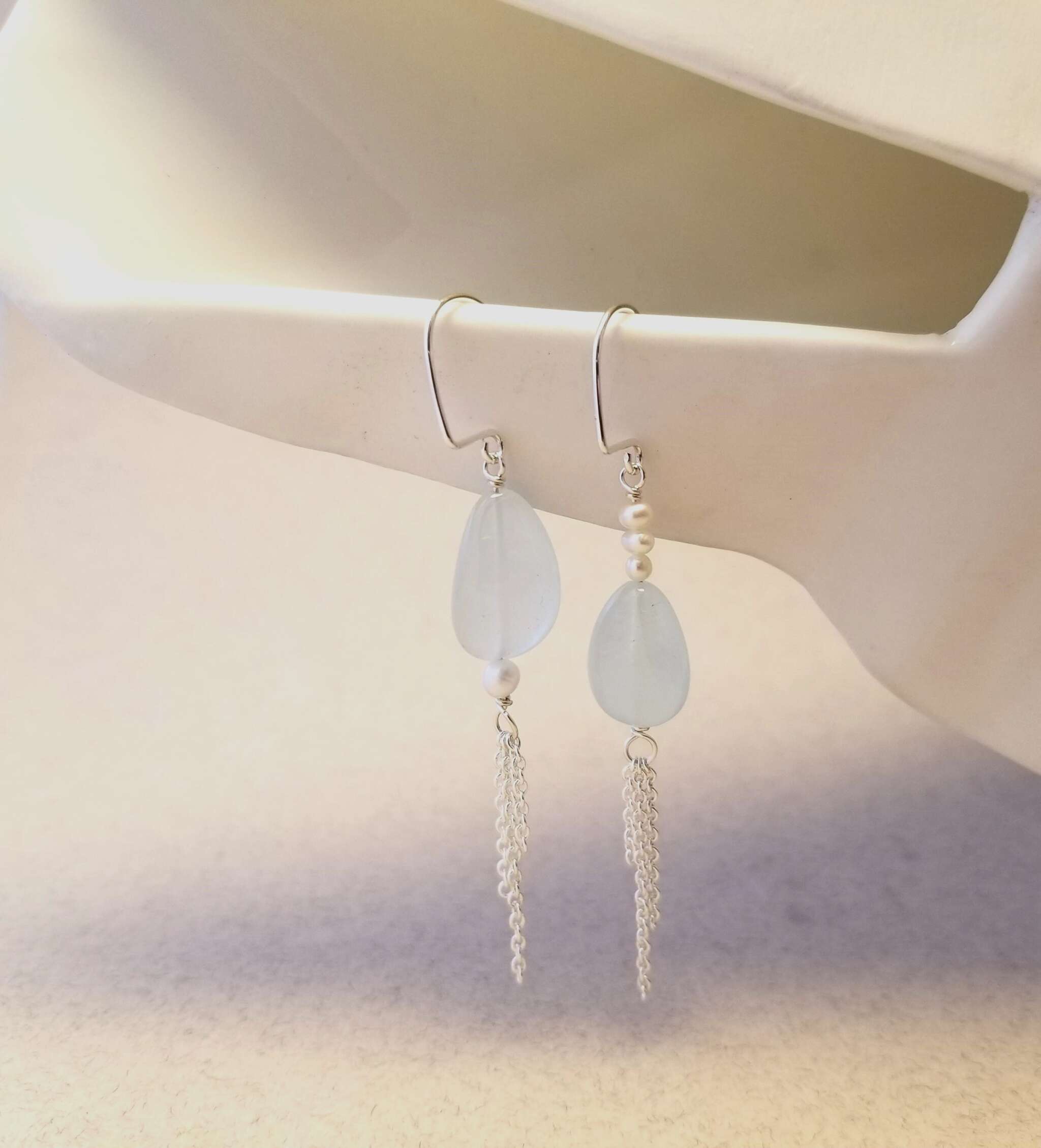 Meli & JimJam Jewellery Co. - Aquamarine & Pearl Earrings