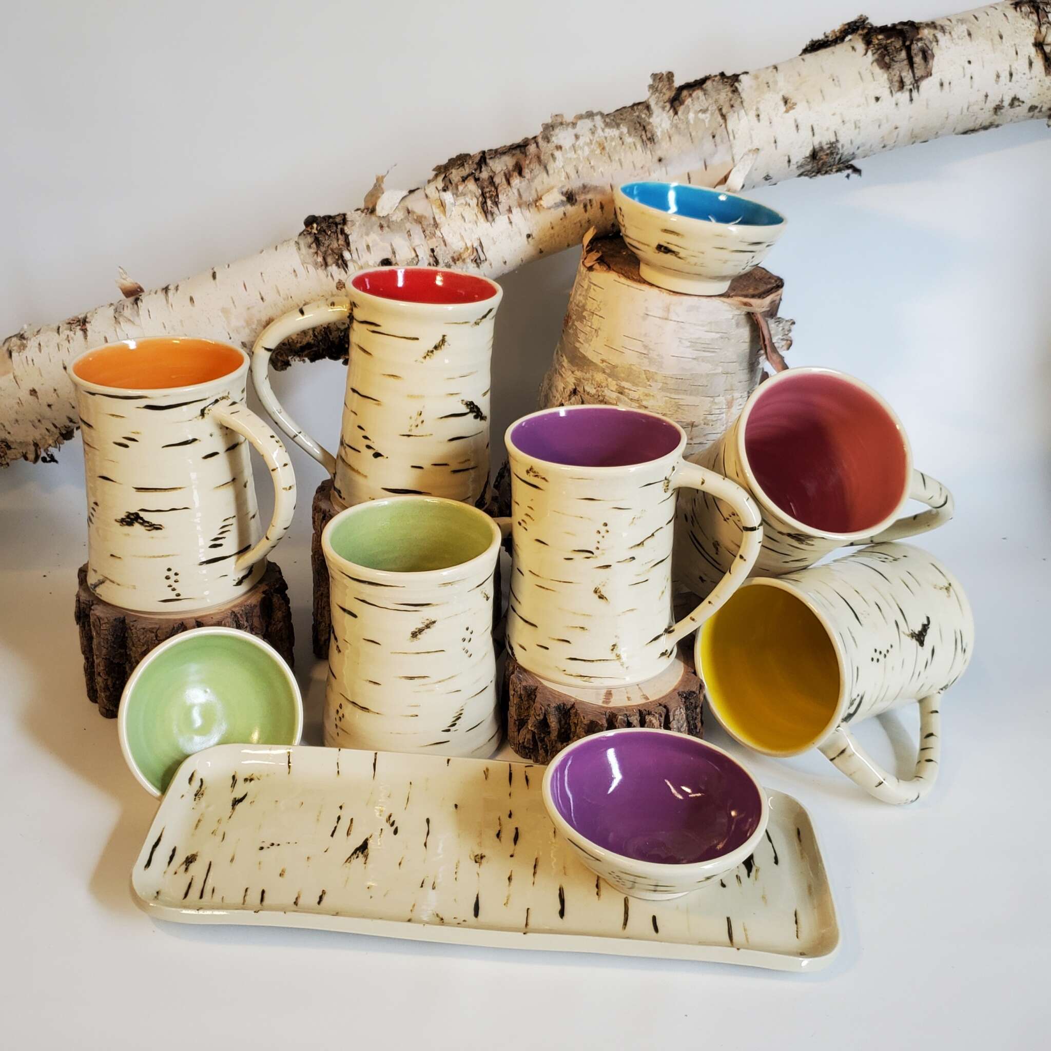North Pine Pottery - Birch bark line