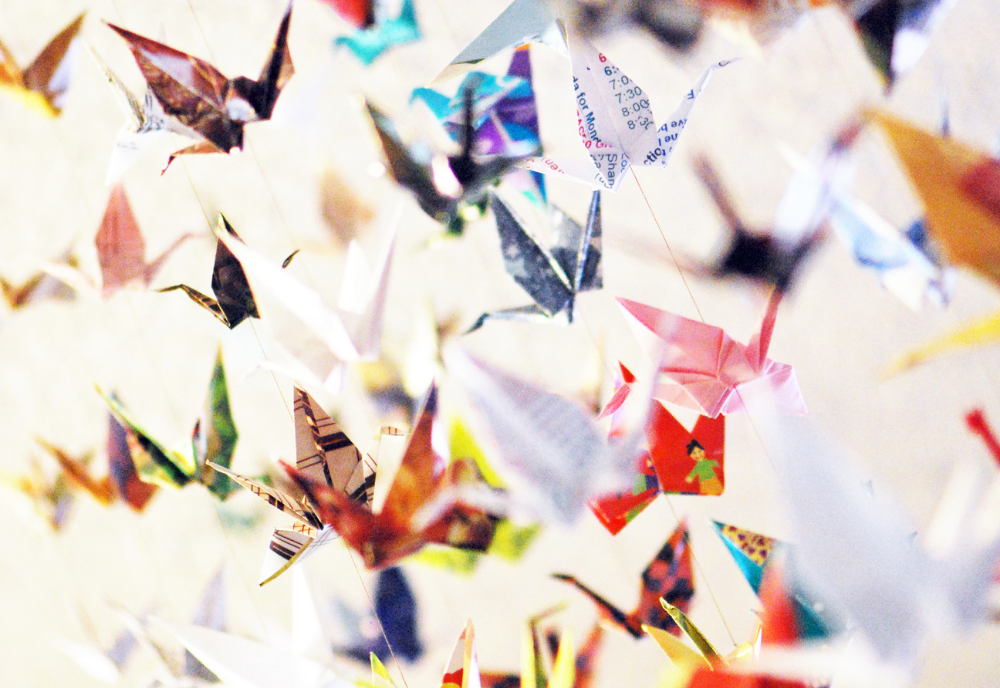 1000 crane art installation honours essential workers